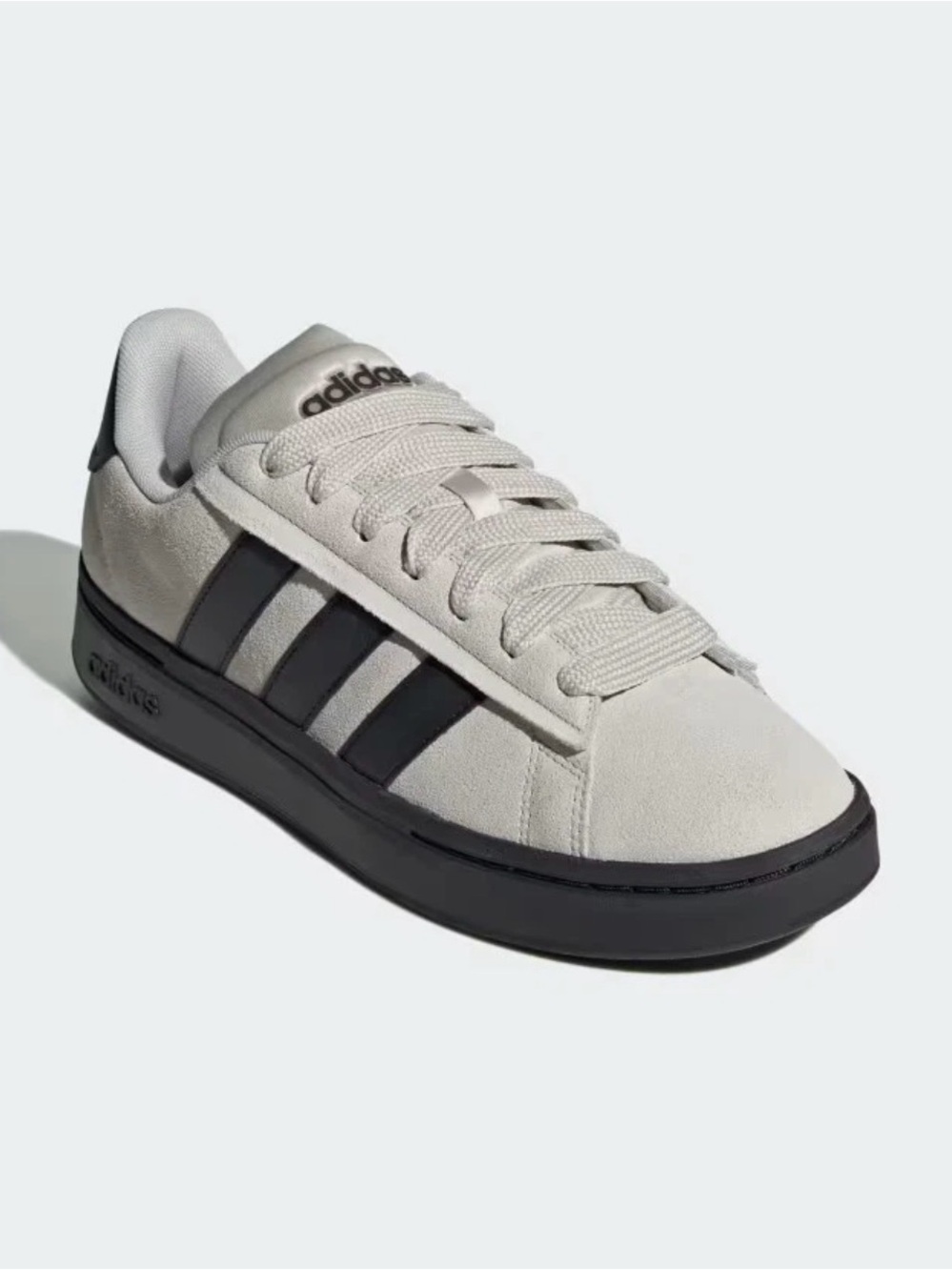 Adidas Grand Court Alpha Men’s Sneakers | Grey One / Core Black | Suede | NWT - Picture 12 of 15